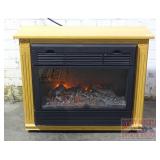 Heat Surge Electric Fireplace Heater W/ Remote.