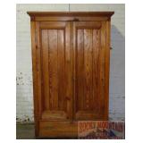 Wonderful Antique Pine 2-Door Wardrobe.