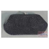 Vintage Black Fully Beaded Clutch.