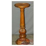 Plant Stand W/ Carved Base. 30' high.