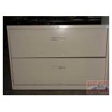 Metal 2 Drawer Lateral Filing Cabinet.