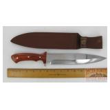 New Elk Ridge Straight Blade Knife & Sheath.