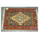 Hand Made Kilim Rug W/ Detailed Decoration.