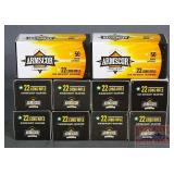 10 Boxes of 50 Armscor .22LR Cartridges.