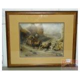 P. McAllister LE Signed Stagecoach Print.