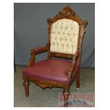 Victorian Eastlake Parlor Chair.