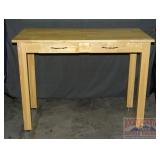 Pine Finish 2 Drawer Kitchen Island.