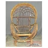Fantastic Hand Made, High Back Willow Chair.