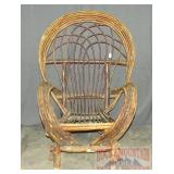 Fantastic Hand Made, High Back Willow Chair.