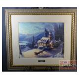 'Sunday Evening Sleigh Ride' Thomas Kinkade Print.