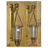 High End, Fancy Hanging Brass Candle Holders