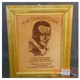 'The Duke's Code' Framed Print.