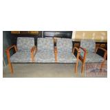 3 Seat Modern Style Bench & Chair.