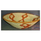 Massive 25' Native Am. Style Coiled Basket.
