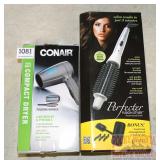 Perfecter Fusion Styler & Conair Hair Dryer.