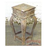 Decorative Pressed Tin Plant Stand.