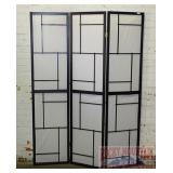 Black & White Room Divider - Dressing Screen.