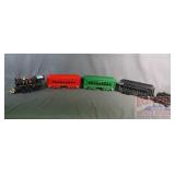 Neat 5 PC Cast Iron Train Set.