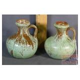 2 R. Cole Pottery 3' Pitchers.