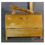 Vintage Wooden Shoe Shine Box.