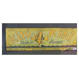 Carved Wooden 'Kihi Kihi' Sign. 9.5'X29.5'.
