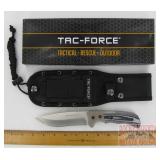 New Tac-Force Tactical Knife W/ Sheath.