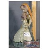 Vintage Pottery Mother & Child Figure.