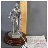 1975 Chilmark U.S. Marshal Pewter Sculpture.