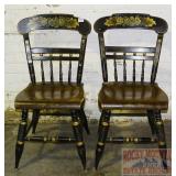 2 Ethan Allen 'Hitchcock' Chairs.