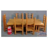 Neat Vintage Handcrafted Doll Size Dining Set.