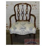 Beautiful Vintage 1940's Mahogany Arm Chair.