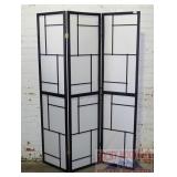 Black & White Room Divider - Dressing Screen.