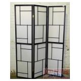 Black & White Room Divider - Dressing Screen.