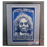 Jerry Garcia Framed Concert Poster.