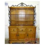 Beautiful Open Hutch Top China Cabinet.