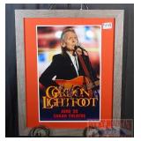 Gordon Lightfoot Autographed Concert Poster.