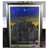 Dave Matthews Band Framed Concert Poster.