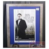 Don Henley Framed Concert Poster.