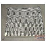 Woven Grey, Black & White Saddle Blanket.