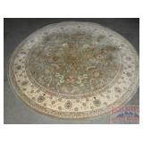 8' Round Persian Style Rug.