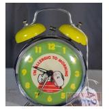 1958 Snoopy 'I'm Allergic to Morning' Alarm Clock.