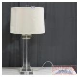 Heavy Modern Style Glass Table Lamp.