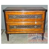 Beautifully Carved Baker 2 Drawer Chest/Console.