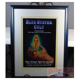 Blue Oyster Cult Framed Concert Poster.