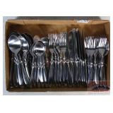 Nice Heavy Flatware Set, Complete for 6 W/ Extras.