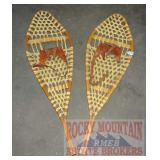 Pair of Vintage 42" Rawhide Snowshoes.