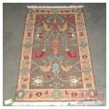 Hand Woven 60"X36" Area Rug.