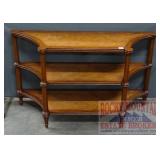 Ethan Allen Console Table W/ Cane Accents.