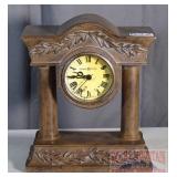 Howard Miller Carved Composition Mantle Clock.