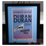 Duran Duran Framed Concert Poster.